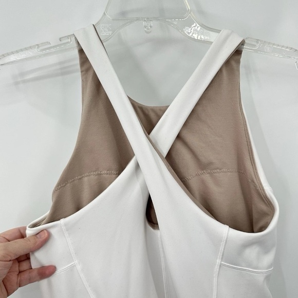 As Is - Lululemon White Tennis Dress - Has Pockets and Shorts - Size 10 - Picture 11 of 13